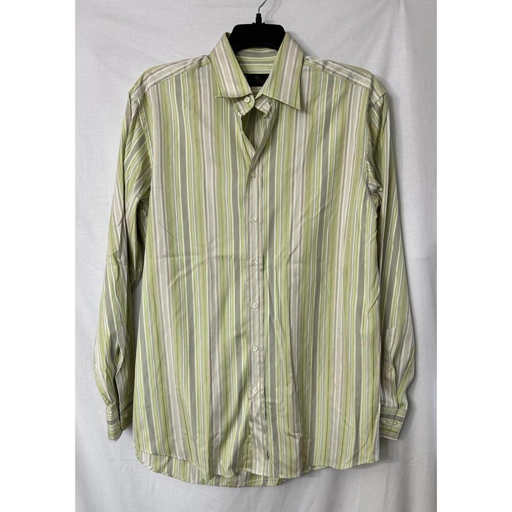 ETRO Milano Mens Long Sleeve Casual Dress Button Cotton Shirt Italy Size 40